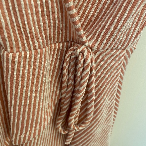 Caution to the Wind Striped Short Sleeve Blouse - Picture 2 of 4